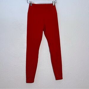 Ethos Red  Women’s Leggings Size Small Short  Gym Active Wear